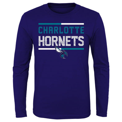 Outerstuff NBA Youth Boys Charlotte Hornets Ultra Tek Long Sleeve T-Shirt