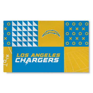 Northwest  NFL 36" X 60" ( 3' x 5' Feet) Washable Area Living Rug , Los Angeles Chargers , Colorblock