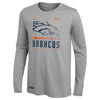 Outerstuff NFL Men's Denver Broncos Red Zone Long Sleeve T-Shirt Top