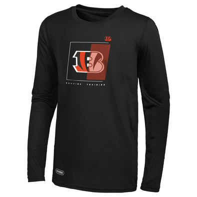 Outerstuff NFL Men's Cincinnati Bengals Too Tough Long Sleeve Dri-Tek T-Shirt