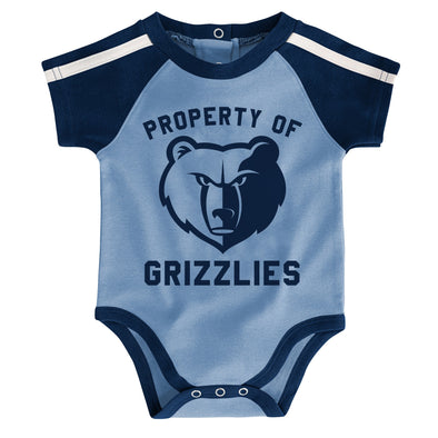 Outerstuff NBA Newborn Memphis Grizzlies Rebound 3-Piece Creeper Set
