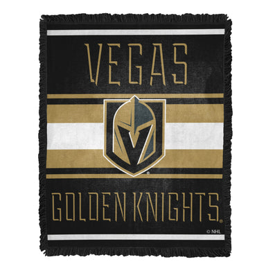 Northwest NHL Vegas Golden Knights Nose Tackle Woven Jacquard Throw Blanket