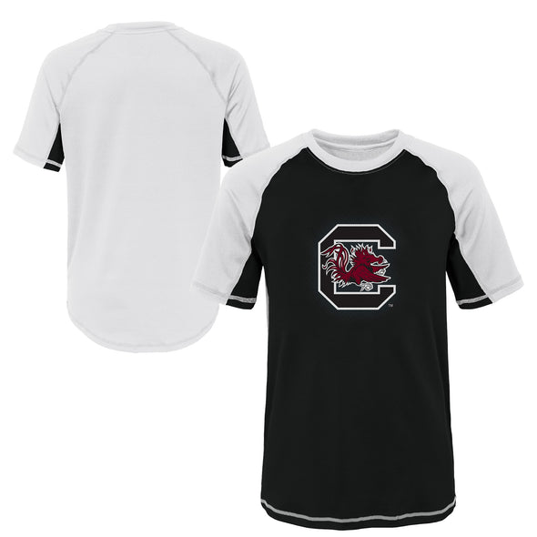 Outerstuff NCAA Youth South Carolina Gamecocks Color Block Rash Guard Shirt