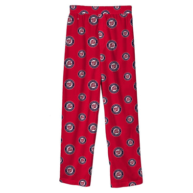 Outerstuff Washington Nationals MLB Boys' Youth (4-20) Team Color Sleepwear Pant, Red