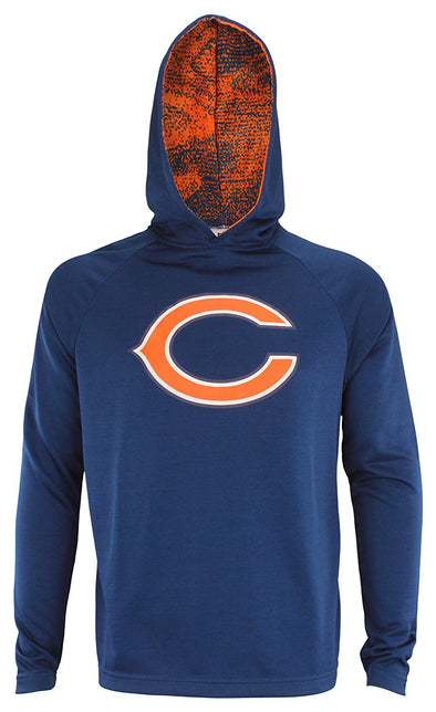 Zubaz NFL Chicago Bears Men's Lightweight French Terry Hoodie