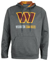 Zubaz Washington Commanders NFL Men's Static Liner Performance Fleece Hoodie, Heather Grey