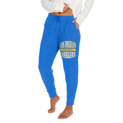 Zubaz Women's NFL Los Angeles Chargers Marled Lightweight Jogger Pant