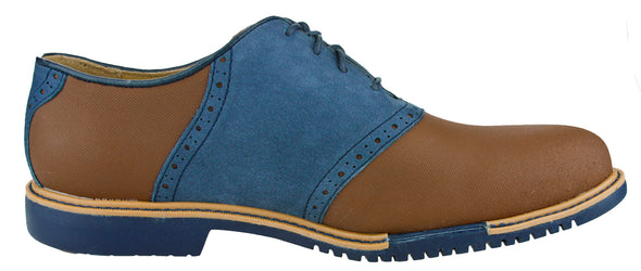 Cole Haan Men's Great Jones Saddle II Shoes, Sequoia-India Ink Suede