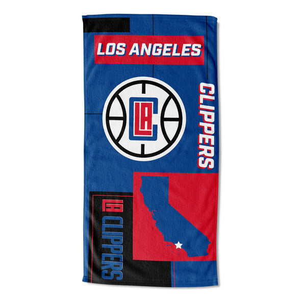 Northwest NBA Los Angeles Clippers State Line Beach Towel