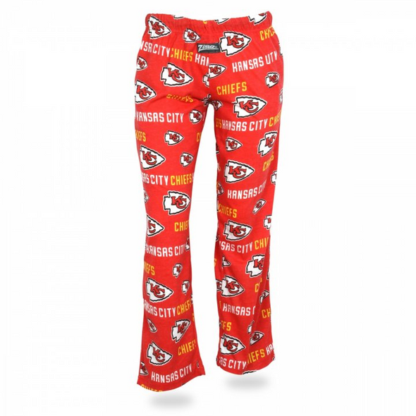 Zubaz NFL Women's Kansas City Chiefs Comfy Lounge Pants, Red