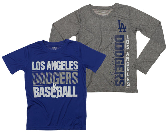 Outerstuff MLB Youth Los Angeles Dodgers Fan Two Piece Performance T-Shirt Combo Set