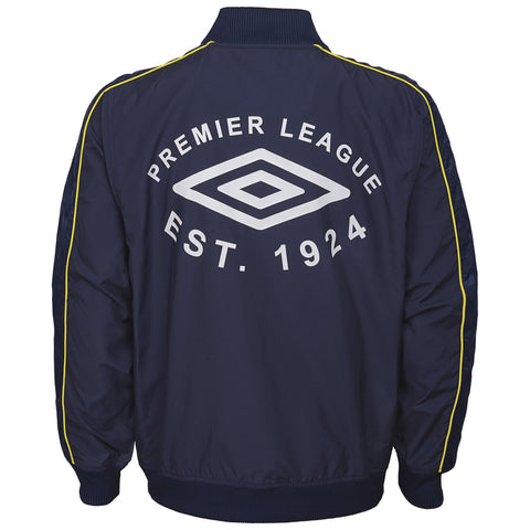 Umbro Men's Premier League Logo Jacket, Navy/Turkish Sea