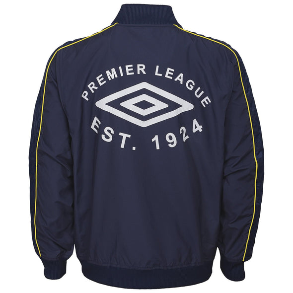 Umbro Men's Premier League Logo Jacket, Navy/Turkish Sea