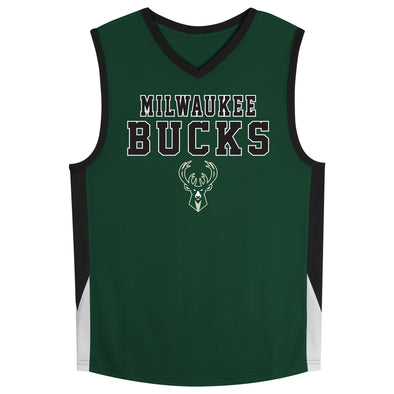 Outerstuff NBA Milwaukee Bucks Youth (8-20) Knit Top Jersey with Team Logo