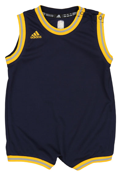 Adidas NBA Infants Indiana Pacers Replica Road Blank Romper, Navy