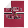 FOCO NFL Arizona Cardinals Stripe Micro Raschel Plush Throw Blanket, 45 x 60