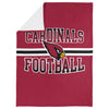 FOCO NFL Arizona Cardinals Stripe Micro Raschel Plush Throw Blanket, 45 x 60
