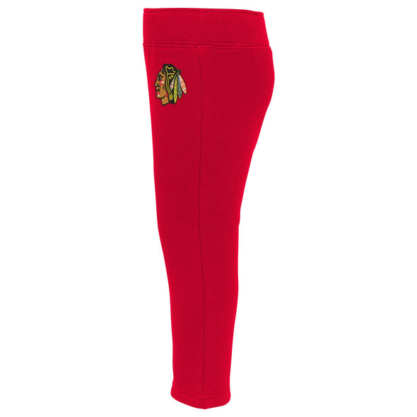 Outerstuff NHL Girls's Kids Chicago Blackhawks All Game Fleece & Pant Set