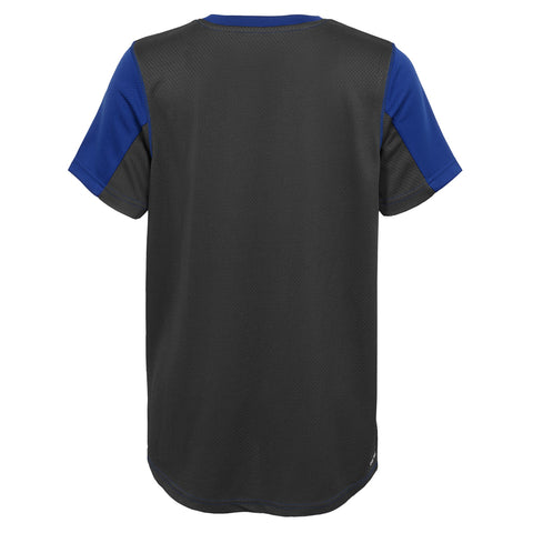 Outerstuff Golden State Warriors NBA Boys Youth Assist Short Sleeve Shooter Tee, Blue/Black