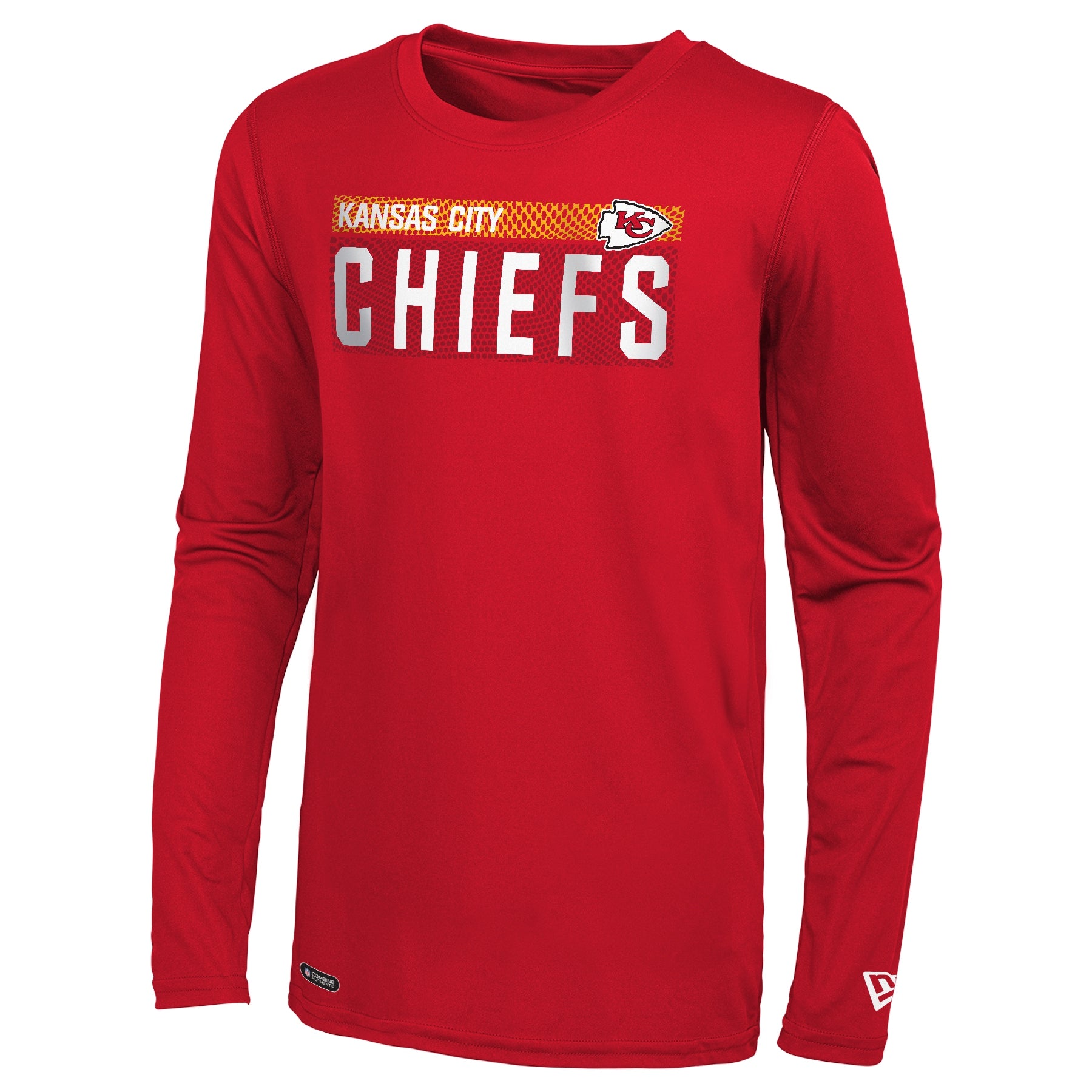 New Era NFL Men's Kansas City Chiefs Blitz Long Sleeve Performance Tee 