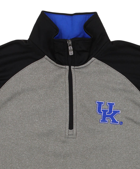 Outerstuff Men's NCAA Kentucky Wildcats Helix 1/4 Zip Track Jacket