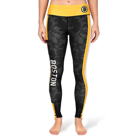 Forever Collectibles NHL Women's Boston Bruins Stripe Leggings