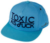 Flat Fitty LeToxic Toxic As F**k Snapback Cap Hat, Light Blue
