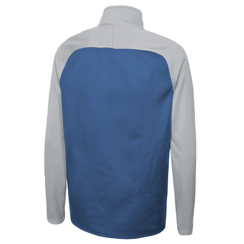 Outerstuff NFL Men's Detroit Lions O-Line Performance 1/4 Zip Fleece Top