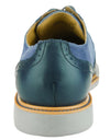 Cole Haan Men's Great Jones Wingtip II Lace Up Casual Dress Oxford Shoes, Blue