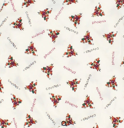 NHL Infant Phoenix Coyotes Retro All-Over Print Coverall, White
