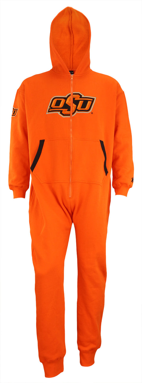 KLEW NCAA Unisex Oklahoma State Cowboys Jump Suit, Orange