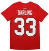 Reebok NHL Hockey Men's Chicago Blackhawks Scott Darling #33 T-Shirt, Red