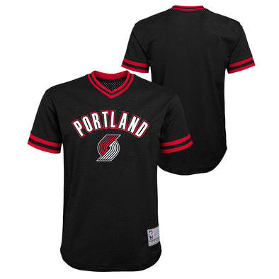 Outerstuff NBA Youth Boys (8-20) Portland Trail Blazers Tackle Twill Mesh Top