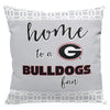 Northwest NCAA Georgia Bulldogs Home Fan 2 Piece Throw Pillow Cover