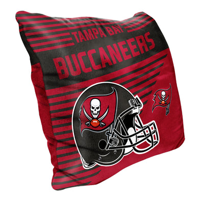 Northwest NFL Tampa Bay Buccaneers Velvet Stripes Throw Pillow, 16"x16"