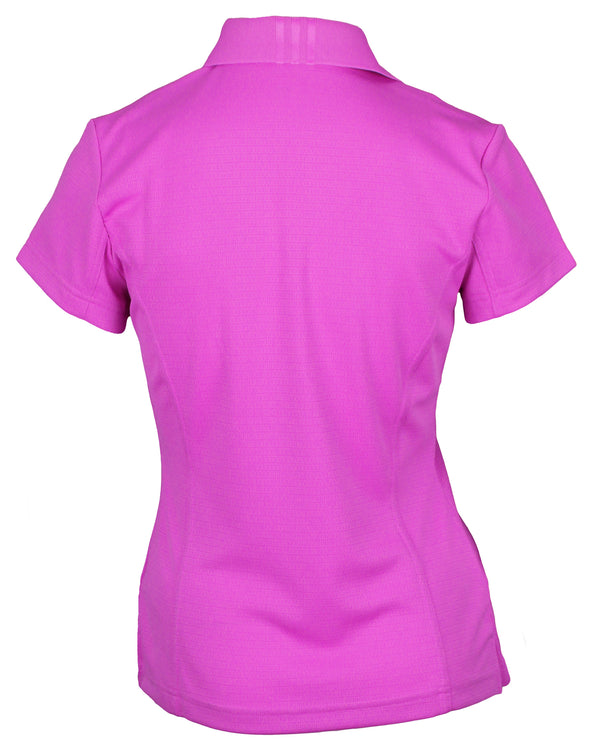 Adidas Taylormade Womens Climalite Solid Polo Shirt, Hibiscus