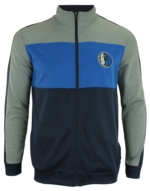 OuterStuff NBA Youth Dallas Mavericks Performance Full Zip Stripe Jacket