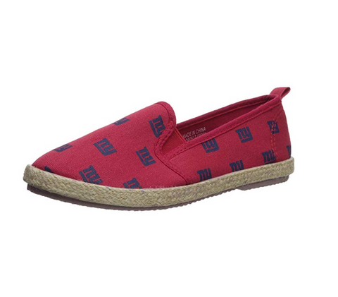 FOCO NFL Women's New York Giants Espadrille Canvas Shoe