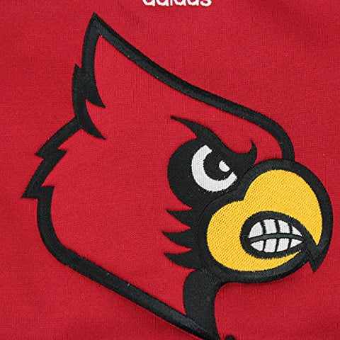 Adidas NCAA Youth Boys Louisville Cardinals Perforated Pullover Hoodie - Red
