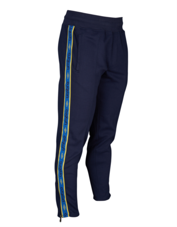 Umbro Men's Logo Tape Jogger Pants, Navy/Turkish Sea