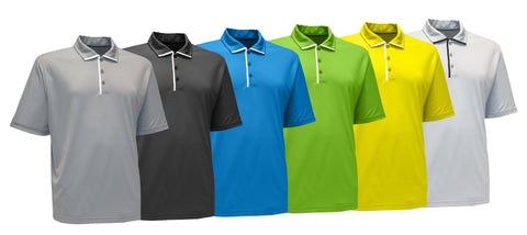 Antigua Men's Court Short Sleeve Athletic Golf Polo Shirt - Multiple Colors