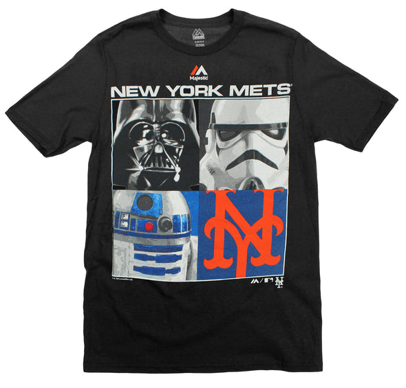 MLB Youth New York Mets Star Wars Main Character T-Shirt, Black