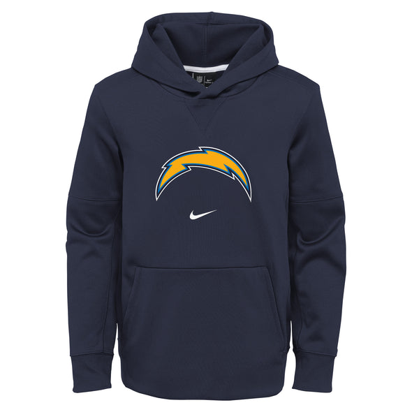Nike NFL Football Youth Los Angeles Chargers Circuit Logo Essential Performance Pullover Hoodie