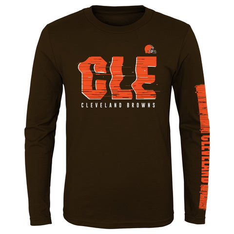 Outerstuff NFL Kids Cleveland Browns Distorted Abbreviation Graphic T-Shirt