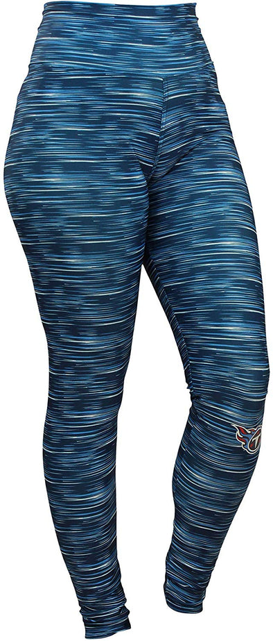Zubaz NFL Football Women's Tennessee Titans Space Dye Legging