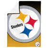 FOCO NFL Pittsburgh Steelers Gradient Micro Raschel Throw Blanket, 50 x 60