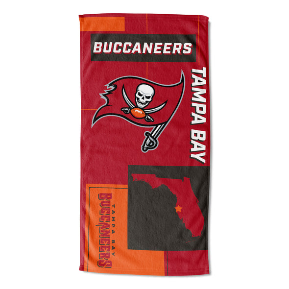 Northwest NFL Tampa Bay Buccaneers State Line Beach Towel