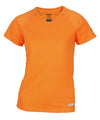 Reebok Speedwick Womens Athletic Fitted Tee Shirt, Orange