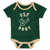 Outerstuff South Florida Bulls NCAA Newborn Champs 3-Piece Creeper Set