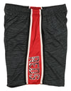 Zubaz MLB Baseball Men's Cincinnati Reds Space Dye Solid Stripe Shorts